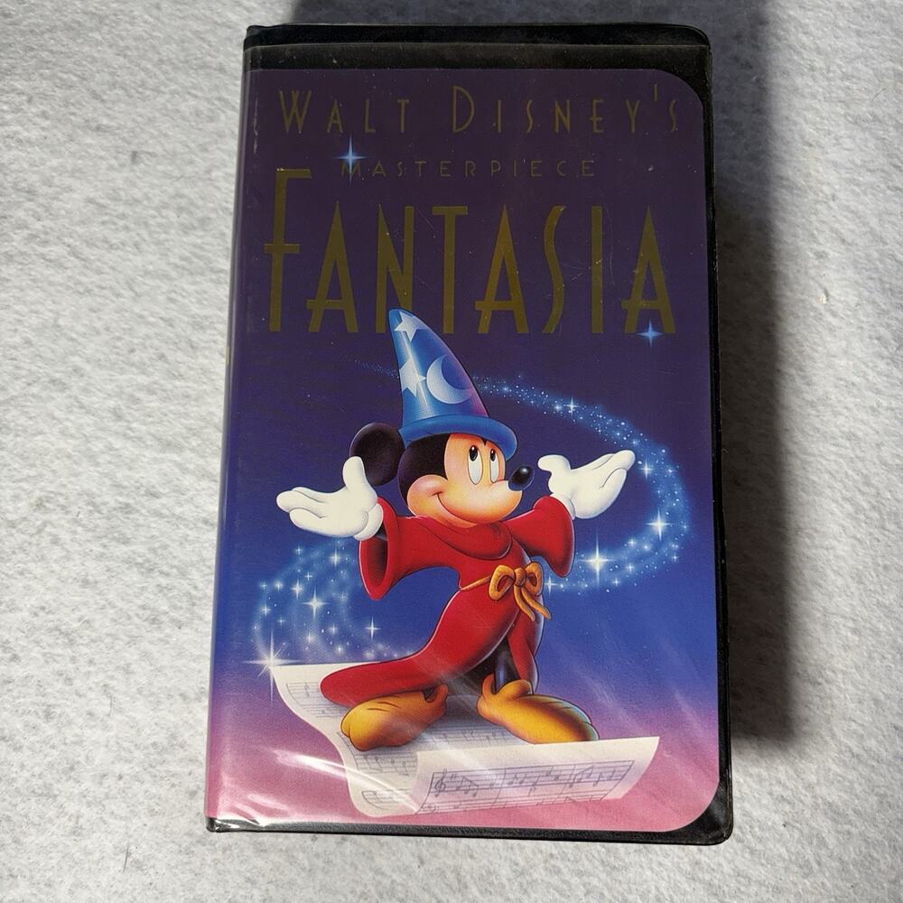 Walt Disney's Masterpiece Fantasia VHS 1991 Clamshell Black Diamond Style